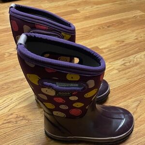Bogs Sketched waterproof girls boots size 2 US